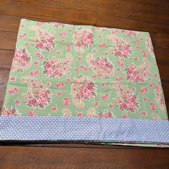 Tommy Hilfiger Window Curtains Cottagecore Floral Striped Panels Valance 17x87 - Picture 1 of 7